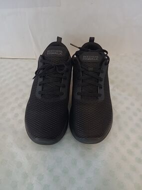 Skechers GOwalk Ladies Black Mesh Sneakers